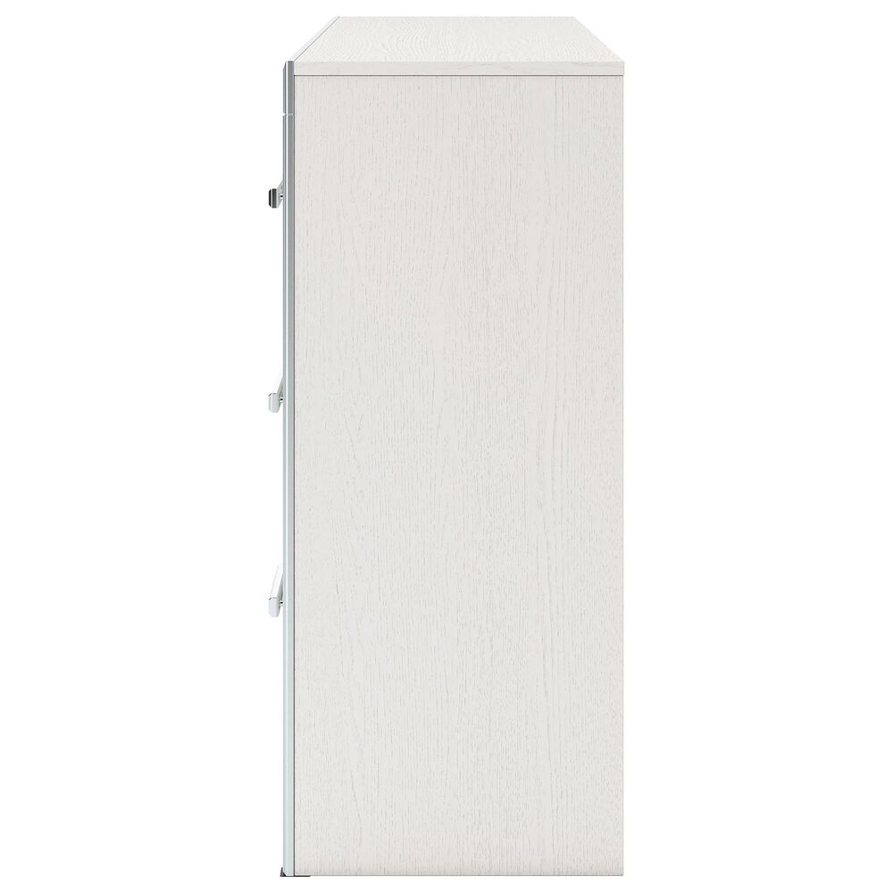 Ashley Zuraleus 6-Drawer Dresser Only in Matte White and Chrome, , large