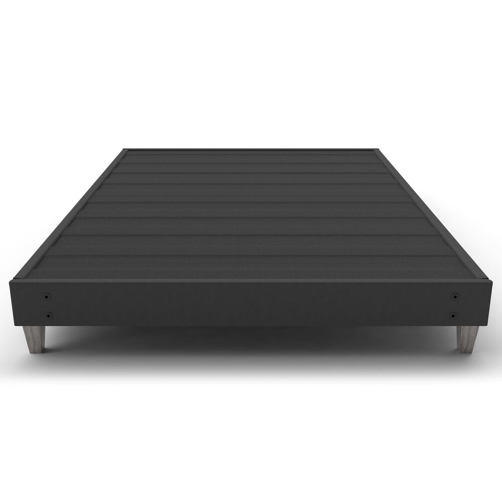 Hearth and Haven Full Bed Frame Foundation in Dark Grey, , large