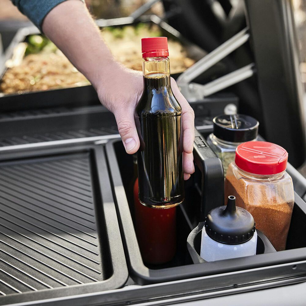 Weber Weber Works Caddy with Tray Lid in Black, , large