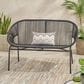 Hearth and Haven Condessa Outdoor Loveseat in Black, , large