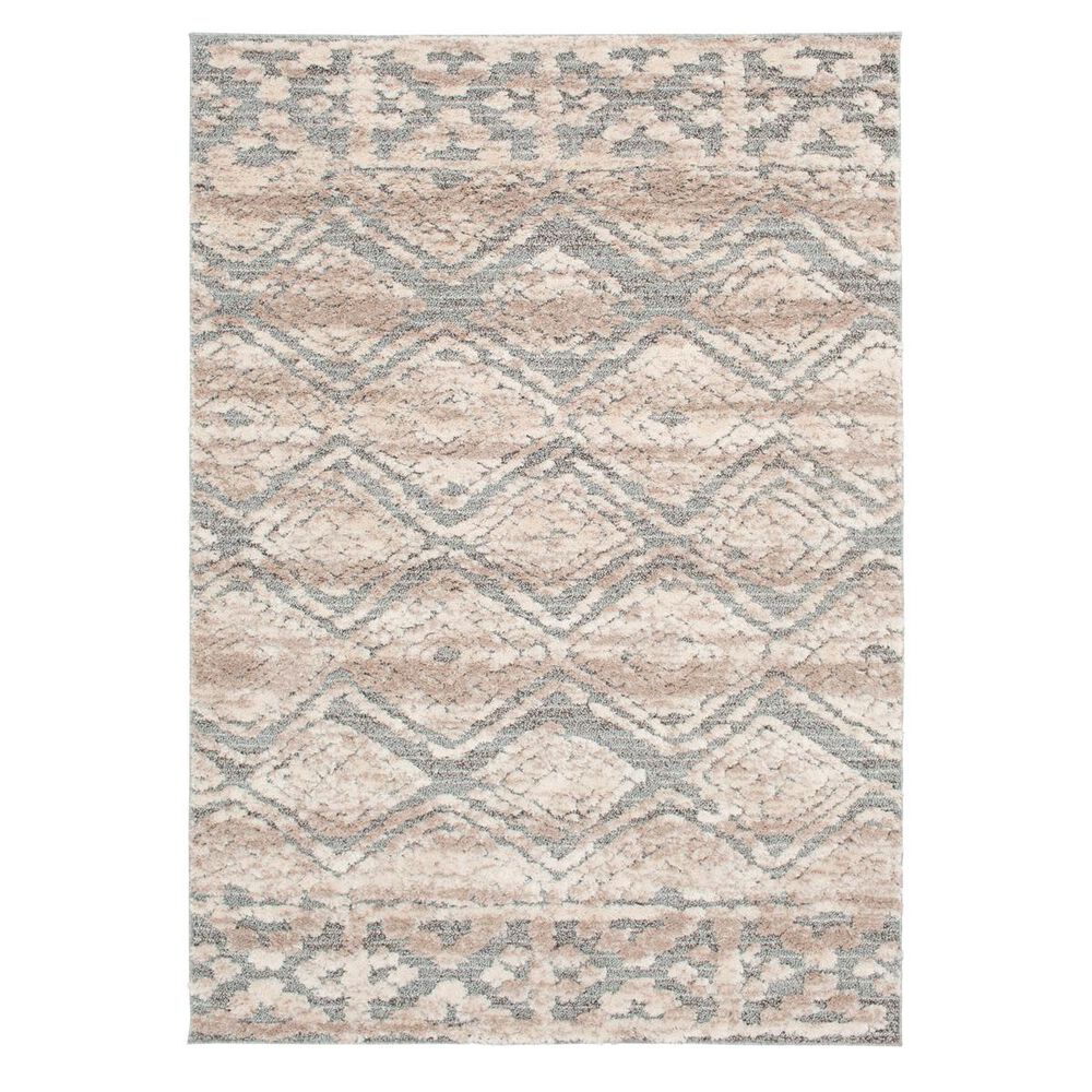 Central Oriental House Knox 7"10" x 9"10" Dark Grey and Light Grey Area Rug, , large