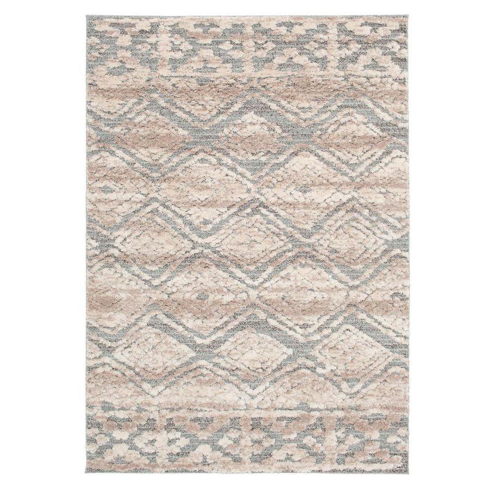 Central Oriental House Knox 7"10" x 9"10" Dark Grey and Light Grey Area Rug, , large
