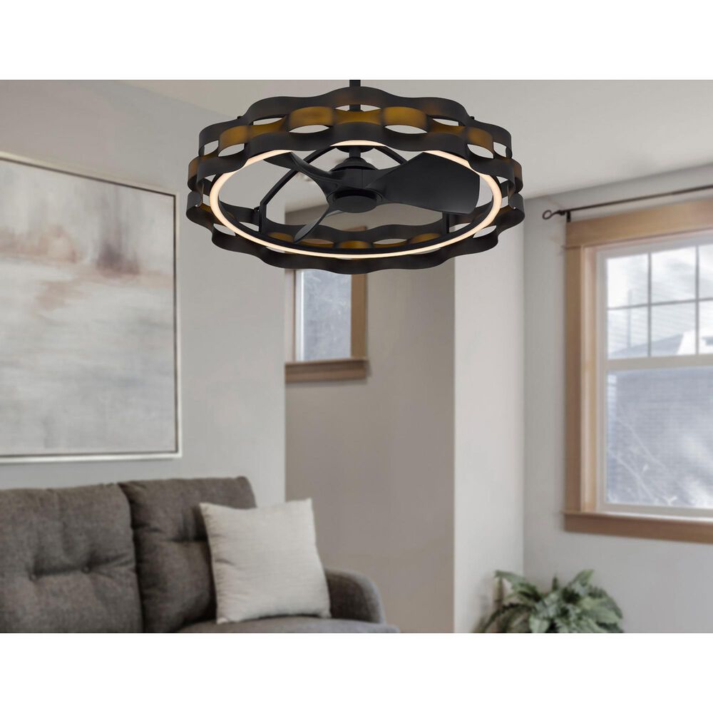 Cal Lighting Pembroke Ceiling Fan Light in Dark Bronze, , large