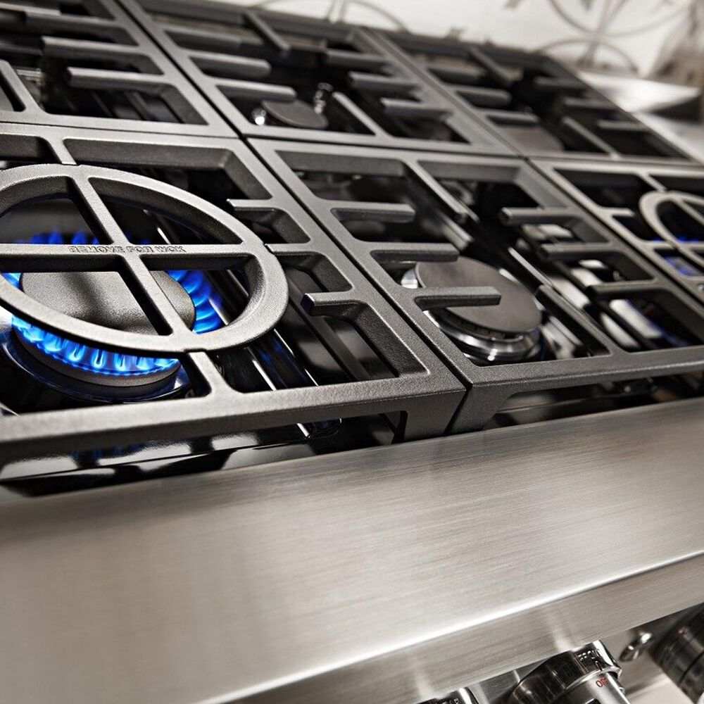KitchenAid 48&quot; Professional Double Oven Dual Fuel Range in Matte Milkshake, , large