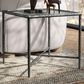 Furniture of America Lalia End Table with Tempered Glass Top and Bullnose Edge in Gun Metal, , large