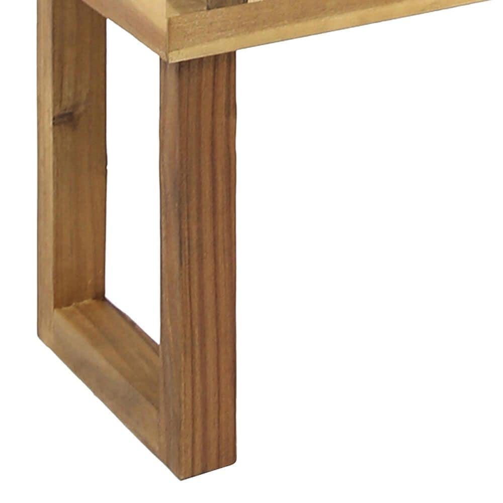 Hearth and Haven Nestor Patio Bench in Natural, , large