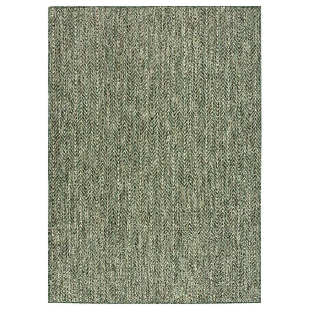 Nourison Horizon HOZ02 Green 6&#39; x 9&#39; Indoor/Outdoor Area Rug, , large