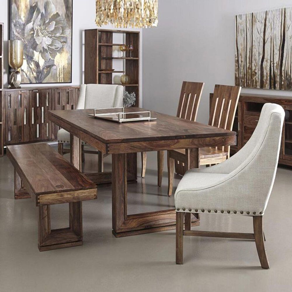 Shell Island Furniture 6-Piece Dining Set in Brownstone, , large
