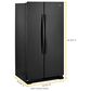 Whirlpool 22 Cu. Ft. Side-by-Side Refrigerator with Hidden Hinges in Black, , large