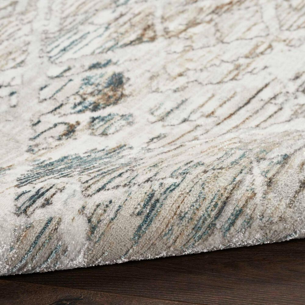 Nourison Glitz GLZ11 Grey and Multicolor 9&#39; x 12&#39; Area Rug, , large