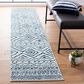 Safavieh Tulum Transitional 2" x 9" Ivory and Navy Runner, , large