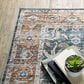 Oriental Weavers Charleston Distressed CHA06 2" x 3" Blue Area Rug, , large