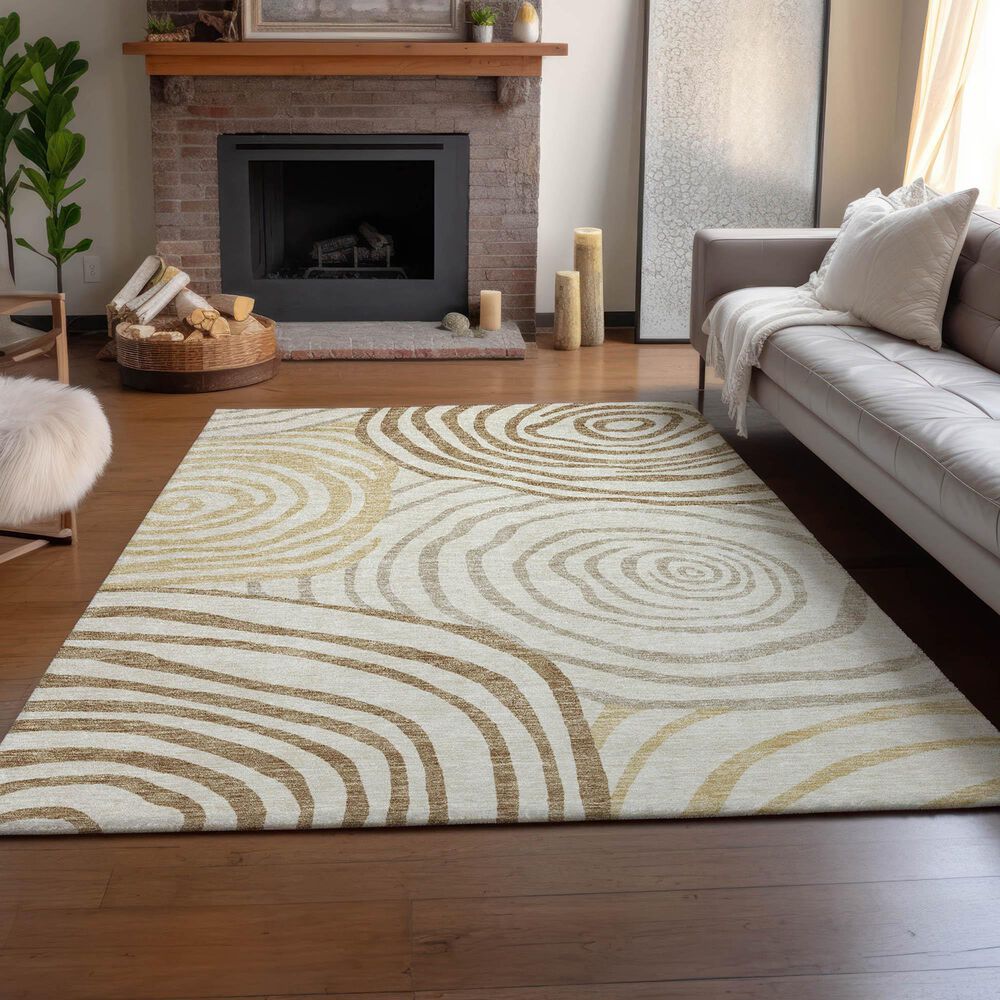 Dalyn Rug Company Neo NO10 8&#39; x 10&#39; Gold Area Rug, , large