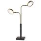 Adesso Rowan LED Smart Switch Desk Lamp in Antique Brass and Black, , large