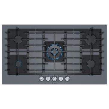 Bosch Benchmark 36" Tempered Glass Gas Cooktop in Dark Silver, , large