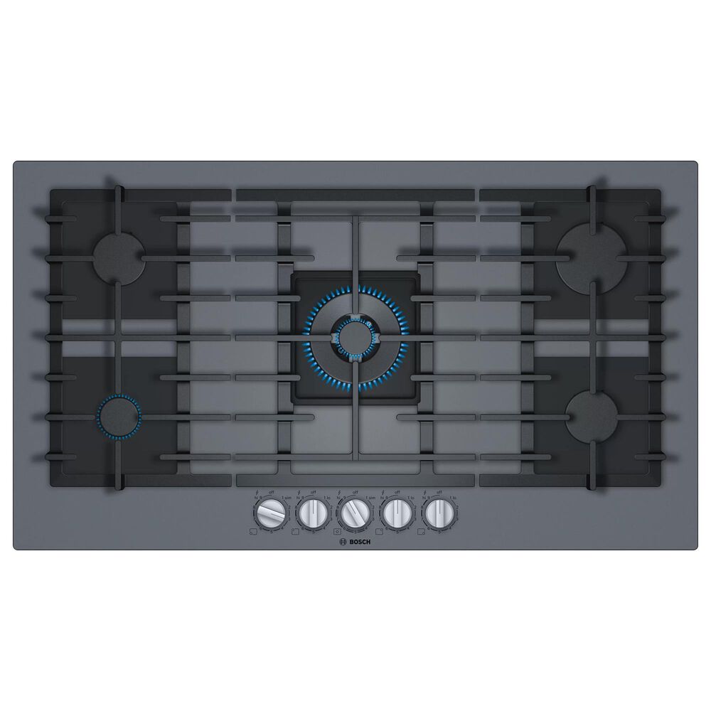 Bosch Benchmark 36" Tempered Glass Gas Cooktop in Dark Silver, , large