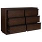 Millenium Dilenno 6 Ball Bearing Smooth Gliding Drawer Dresser in Dark Brown, , large