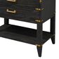 Lexora Home Norwalk 36" Single Bathroom Vanity in Black Oak with White Cultured Marble Top and Rectangular Sink, , large