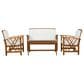 Linon Home Decor Jubil 4-Piece Outdoor Conversation Set in Brown, , large