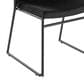 LumiSource Dutchess Side Chair with Black Velvet Cushion in Black (Set of 2), , large