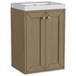 James Martin Vanities Chianti 20" Single Bathroom Vanity in Walnut Whisper with 2 cm White Glossy Composite Stone Top and Rectangular Sink, , large