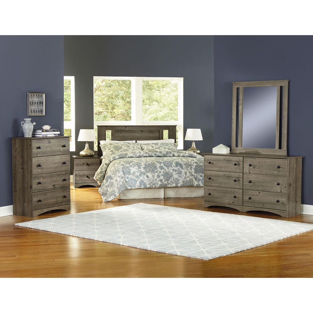 Lemoore Essential Full/Queen Headboard with Side Styles in Weathered Gray Ash, , large