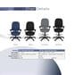 Regency Global Sourcing Comfort Series Multifunctional Swivel Computer Task Chair with Adjustable Arms and Drafting Kit in Grey, , large