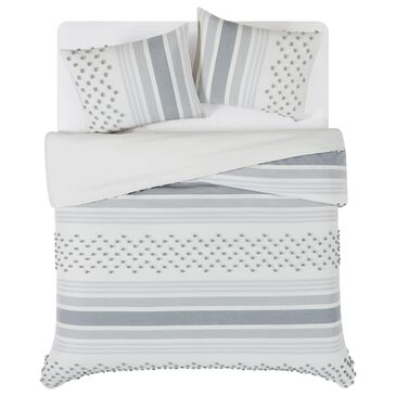 Pem America Mia 3-Piece King Comforter Set in Grey and Ivory, , large