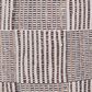 LR Home 18" Square Checkered Pouf in Cream and Black, , large