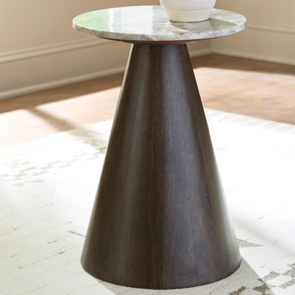 Ashley Waltnor Accent Table in Warm Brown, Gray, White and Taupe, , large