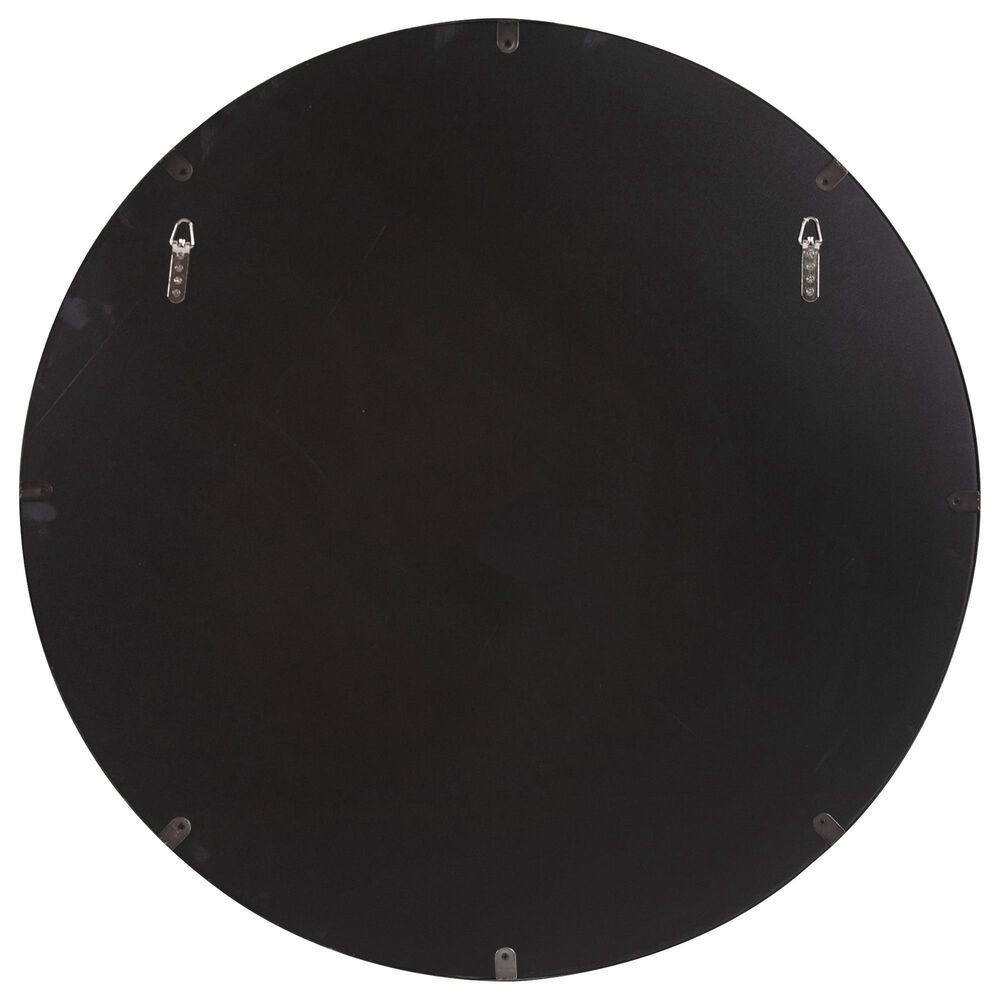 Howard Elliott Steele Round Mirror in Black, , large
