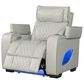 Titanic Furniture All Star Power Recliner with Power Headrest in Gray, , large