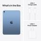 Apple 11-Inch iPad A16 chip with Wi-Fi only - 256GB in Blue with 2-Year AppleCare+, , large
