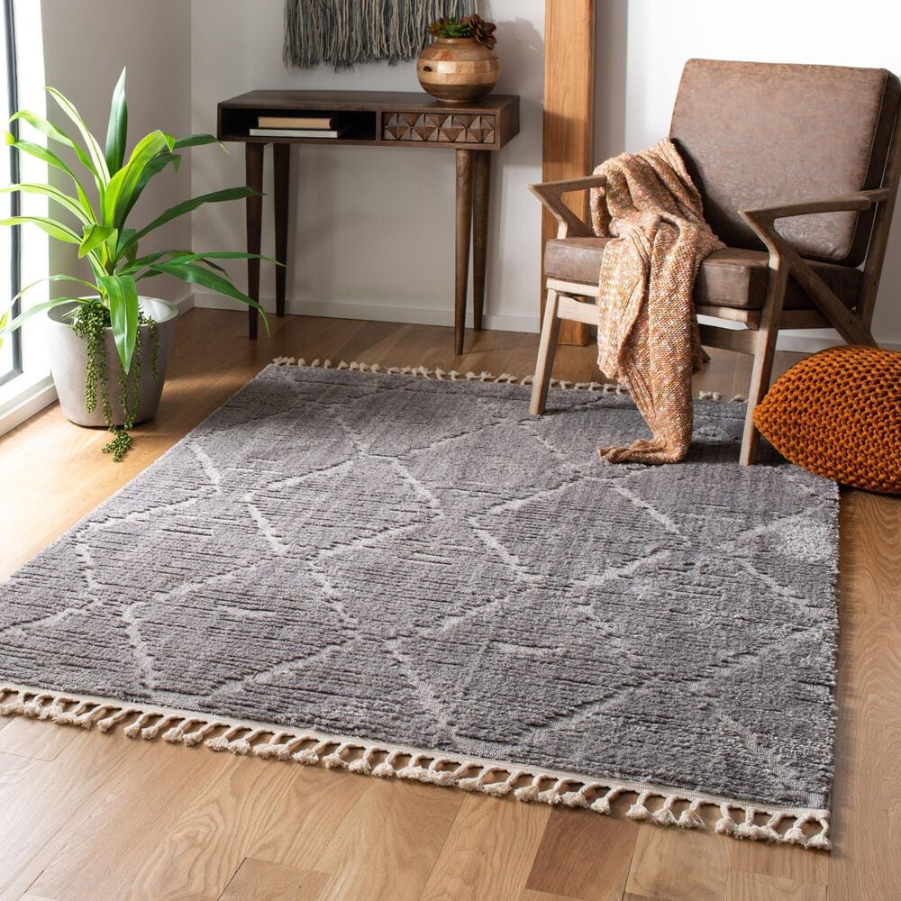 Safavieh Marrakesh 6&#39;6&quot; x 9&#39; Grey Area Rug, , large