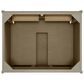 James Martin Vanities Chicago 30" Single Bathroom Vanity in Walnut Whisper with Single Hole 3 cm White Zeus Quartz Top and Rectangular Sink, , large