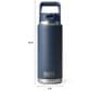 YETI Rambler 26 Oz Water Bottle with Color-Matched Straw Cap in Pace Purple, , large