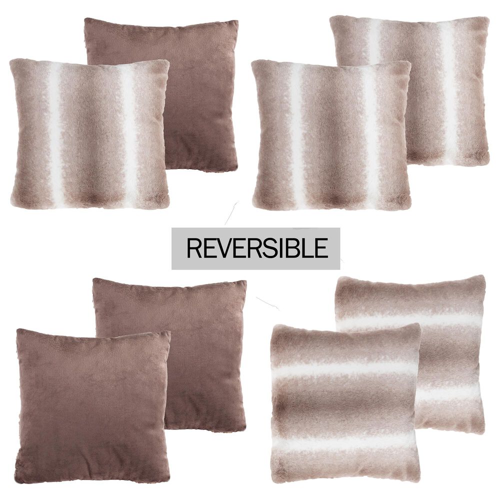 Timberlake Hastings Home Pillow in Gray and White Striped &#40;Set of 2&#41;, , large