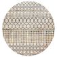 Surya Lavadora 6"7" Round Sage, Mustard, Black, Gray and Light Beige Area Rug, , large