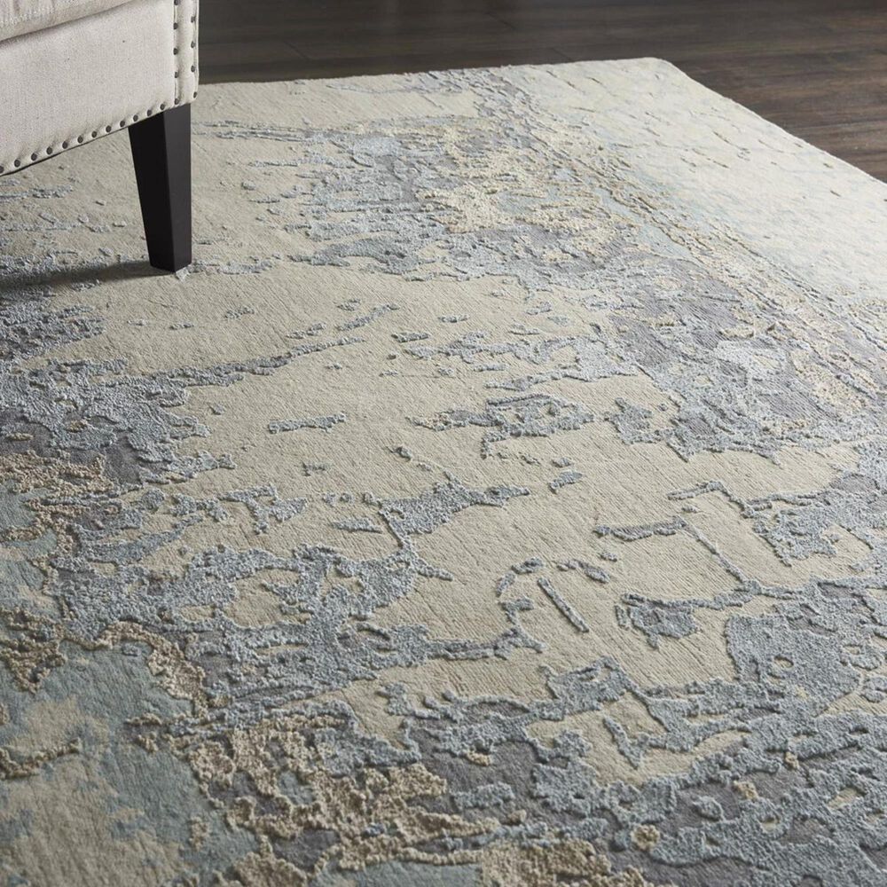 Nourison Quietude CGS26 8&#39; x 10&#39; Chic Grey Area Rug, , large