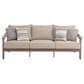 Ashley Harmony Headlands Outdoor Sofa with Cushion in Natural and Gray, , large