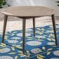 Hearth and Haven Outdoor Wooden Dining Table with Straight Leg and Round Tabletop in Gray, , large