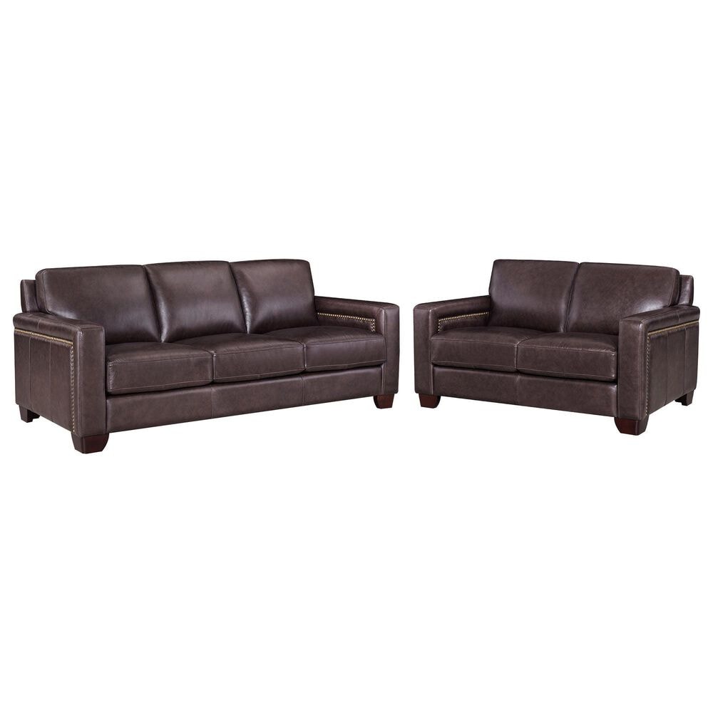 Hydeline Alice Stationary Sofa and Loveseat Set in Manchester Brown, , large