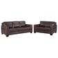Hydeline Alice Stationary Sofa and Loveseat Set in Manchester Brown, , large