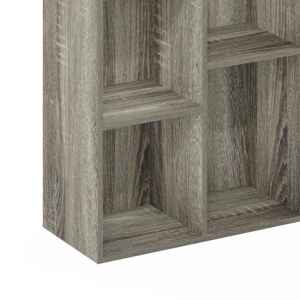 HOMLUX 7-Cube Reversible Open Shelf Storage Bookshelf in French Oak, , large