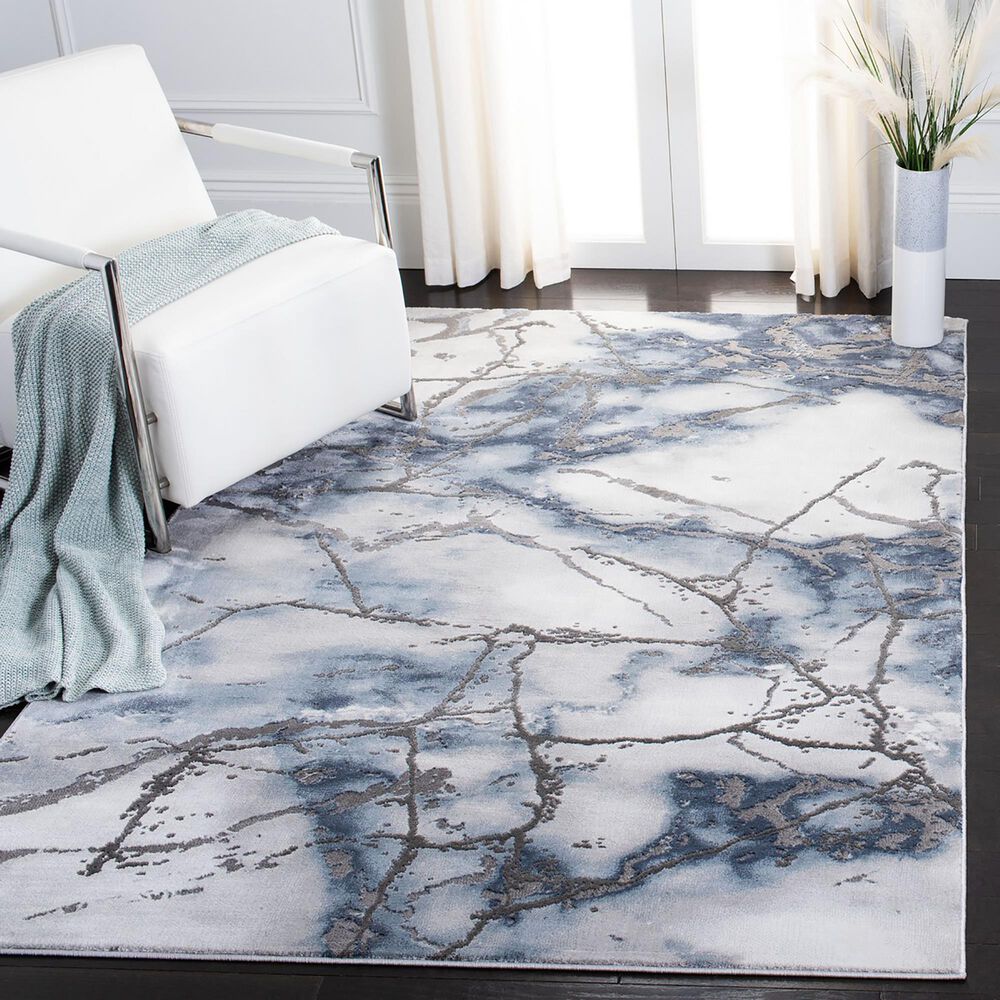 Safavieh Craft 2&#39;7&quot; x 5&#39; Grey and Blue Area Rug, , large