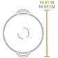 Lodge 14" Seasoned Cast Iron Wok in Black, , large