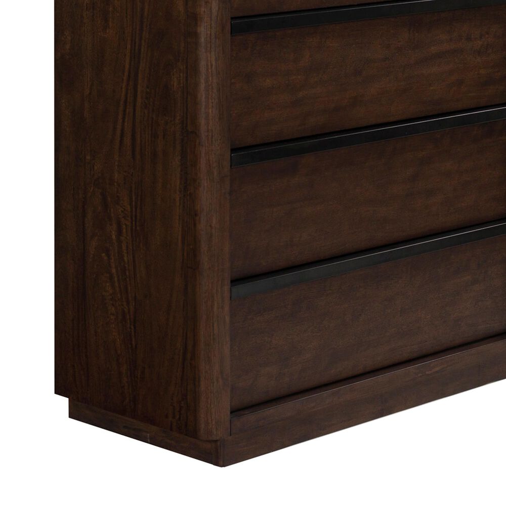 Millenium Dilenno 5 Ball Bearing Smooth Gliding Drawer Chest in Dark Brown, , large