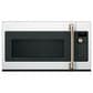 Cafe 2-Piece Kitchen Package with 30" Slide-In Gas Range and 1.7 Cu. Ft. Microwave Oven in Matte White, , large