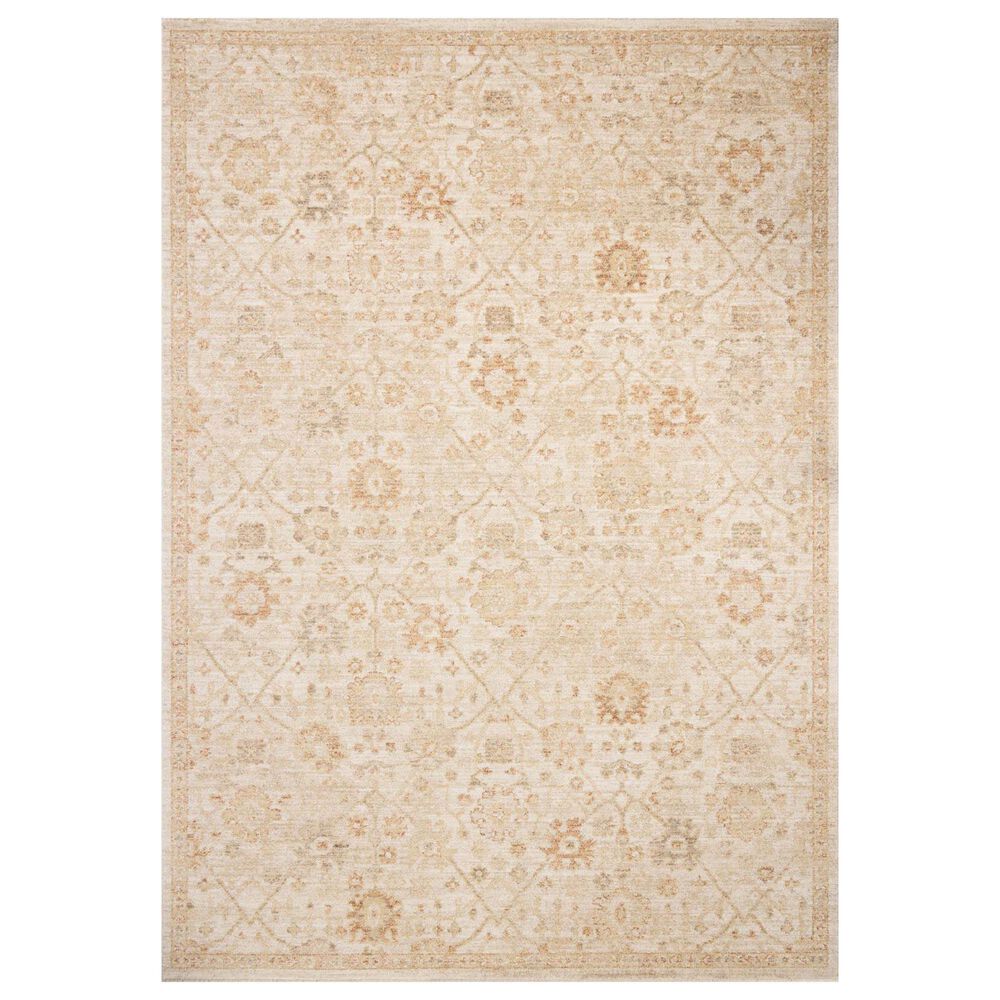 Chris Loves Julia x Loloi Palma Natural and Spice 6"3" x 9"6" Area Rug, , large