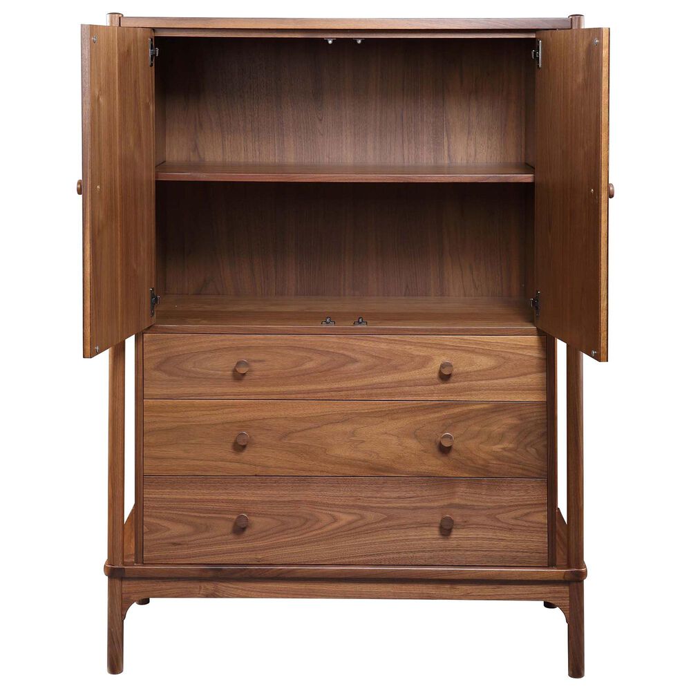 Stickley Furniture Walnut Grove 3-Drawer Gentleman&#39;s Chest in Walnut, , large